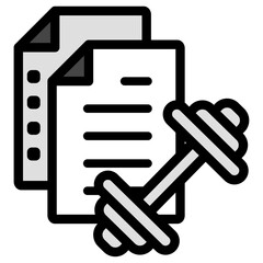 イラストアイコンセット：トレーニングファイル