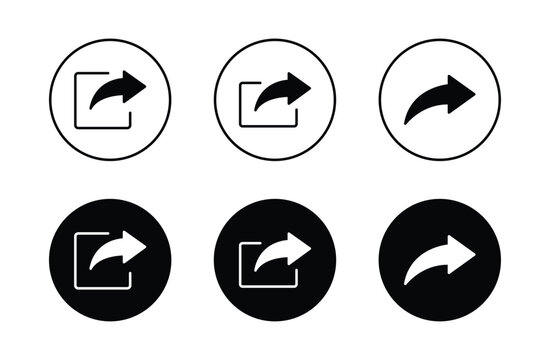 Share icon set vector illustration