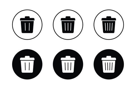 trash can icon vector. trash can symbol icon	