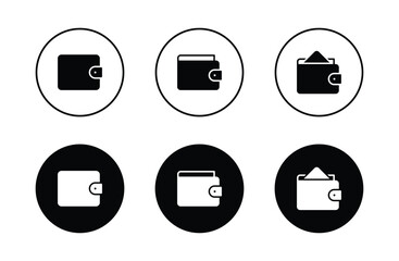 Wallet icon vector. wallet symbol icon