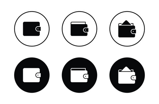 Wallet icon vector. wallet symbol icon
