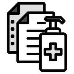 イラストアイコンセット：医療ファイル	
