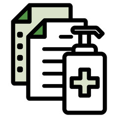 イラストアイコンセット：医療ファイル	
