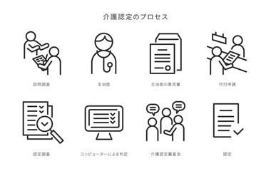 介護認定アイコンセット