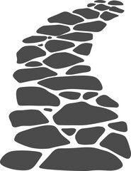 Stone Path Walkway Texture Illustration Vector