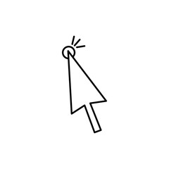 クリックするシンプルなアイコン