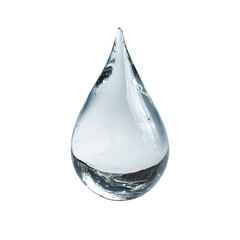  Water droplet on transparent background