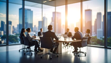 Business meeting with city view (1)