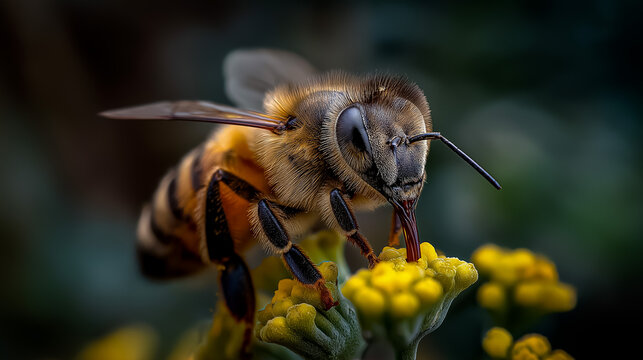 Bee's Extended Tongue