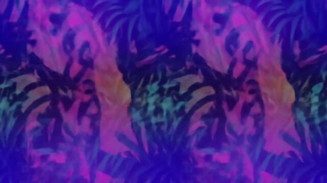 Monstera leaf abstract color morph background