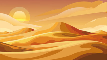 Fototapeta premium The soft undulations of the steppe plains creating an ethereal and otherworldly feel.