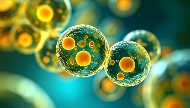 High-definition footage of amoeba under microscope with visible nucleus, vacuoles, and cellular membrane pulsing gently, close-up biology scene