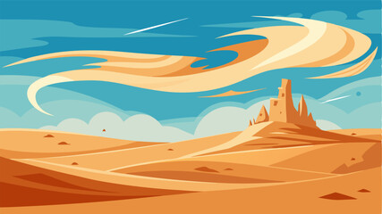 The wind howls through the windswept desert carrying the whispers of ancient civilizations that once called this desolate place home.