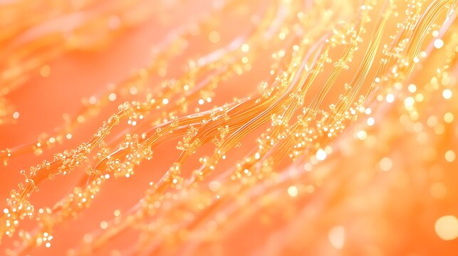 Abstract design with flowing lines and sparkling details.