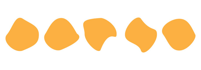 Organic shape vector. Abstract irregular random blob isolated on white background