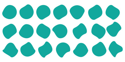 Organic shapes black abstract fluid forms random blobs