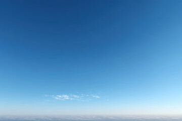 Fototapeta premium photorealistic ultraminimalist image of clear blue sky on summer morning