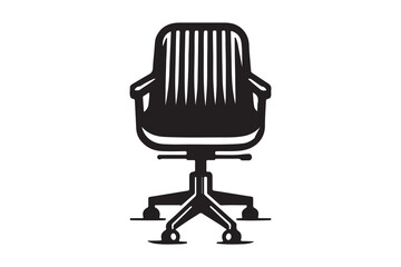 Black office chair icon