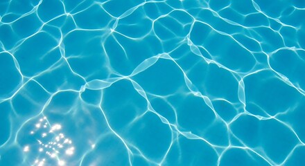 Rippling Water Action, Clear Blue Surface, Swimming Pool, Image, Bright Environment, Aerial View, Beauty of Nature