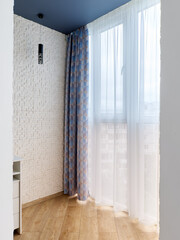 interior design. interior photography of an apartment for rent. One-room apartment with a simple...