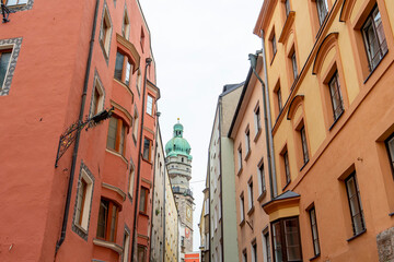 Obraz premium Residential Building Facade in Innsbruck - Austria