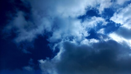 blue sky with clouds