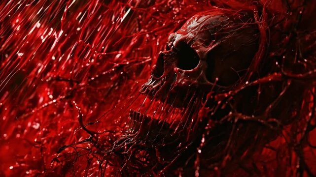Blood rain, horror, supernatural phenomenon, background, Halloween.