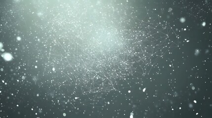 Obraz premium Abstract network of interconnected points and lines.