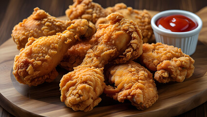 fried chicken on a plate
