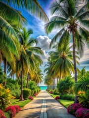 Tropical paradise on a quiet street