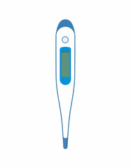 Digital thermometer, medical device, for measuring body temperature.