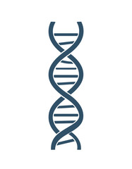 A stylized illustration of a DNA double helix, representing genetics and scientific research.