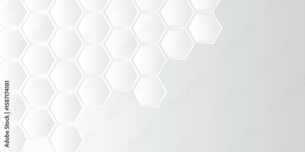 Poster modern hexagon pattern background vector. retro styled concept. geometric hexagon texture background