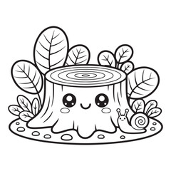 Miniature Garden Coloring Page – Bold and Easy Line Art for Relaxing Fun, Miniature Garden Coloring Page, bold easy garden illustration, Coloring Book, Coloring Pages, Printable Coloring Pages