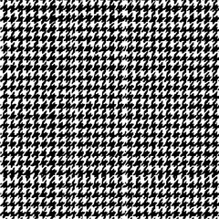 Isolated Houndstooth Filled Rectangle black white on plain background