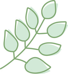 green leaf illustration