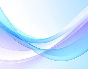 Fototapeta premium Liquid Silk Streams: Contemporary Flow Art with Azure and Violet Elegance
