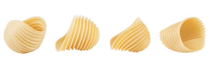 orecchie pasta isolated on white background