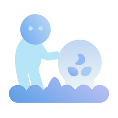 A spooky tombstone in a graveyard illustration