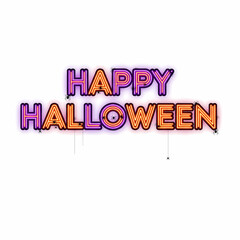 Happy Halloween 2025 . Halloween text vector cartoon illustration. Collection of various lettering designs typography .