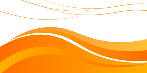 orange and white business wave banner background. overlapping vector waves background.