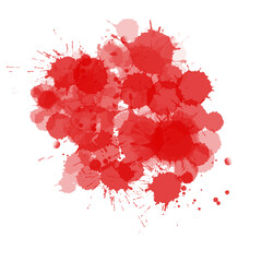 Red paint splatter red blood drops Random blood background 