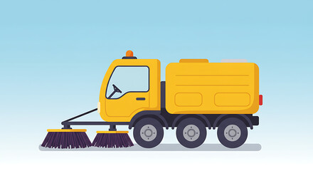 Heavy Machinery Equipment Illustration A Detailed Look at Construction and Industrial Vehicle. Ideal for infrastructure project visual