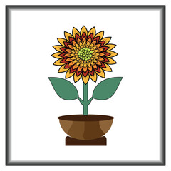 Obraz premium sunflower in a vase