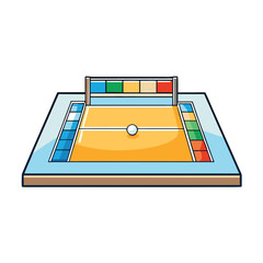 Colorful game board with ball and score markers board game playing