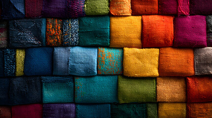 Colorful quilt background