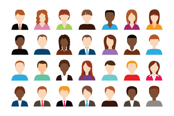Diverse Faces in Unity: A collection of diverse individuals, each person represents a unique background. This image symbolizes a global community unified in diversity.