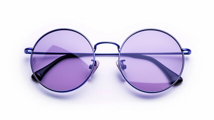 purple sunglasses isolated on white background stylish sun glasses on white background 