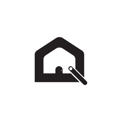 real estate house icon logo design business