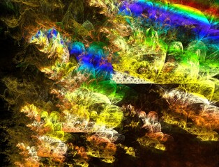 Imaginatory fractal abstract background Image